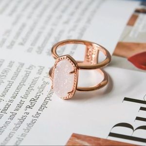 NWT Kendra Scott Drusy 14K Rose Gold Elyse Ring🌟